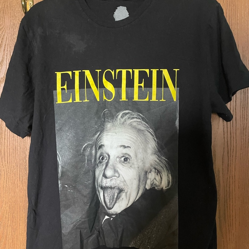 Einstein Black Graphic T-Shirt